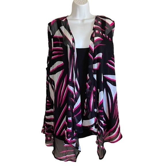 Avenue studio Bohemian Kimono Cardigan plus size top - Picture 1 of 10